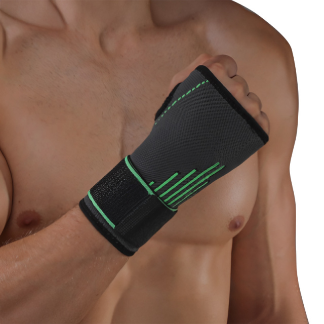 Adjustable Wristband Gym Gloves Wrist Strap Hand Compression Sleeves for Fitness Hand Palm Guard Protector