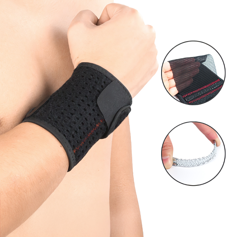High Quality Sensport Stabilizer Wrist Bands For Left Hand Gym Weight Lifting With Hook Loop Closure Breathable Polyester Cotton