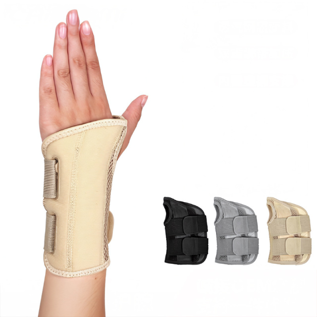 Medical Wrist Guard Polyester Breathable Adjustable Straps Support Splint Golf Wrist Protection