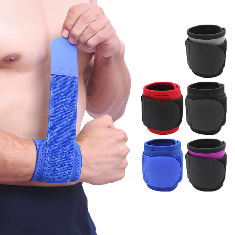 Unisex Adjustable Sport Wrist Brace Sprained Pain Protection Weightlifting Hook Loop Cable Tie Stabilizer Wrist Eco-friendly