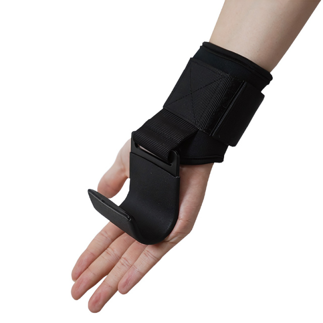 Strength Training Weight Lifting Hand Hook Gym Fitness Weightlifting Palm Guard with Wrist Strap for Men Women