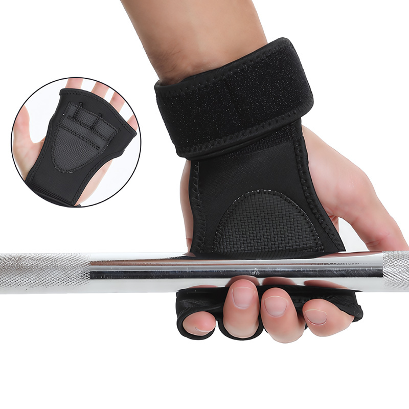 Custom Logo Gymnastics Crossfit Grips New Design Natural Rubber Wrist Support and Palm Guard Hand Protector