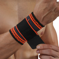 Certified Unisex Medical Grade Nylon Tennis Basketball Wrist Support Brace Knit Wristbands Breathable Sports