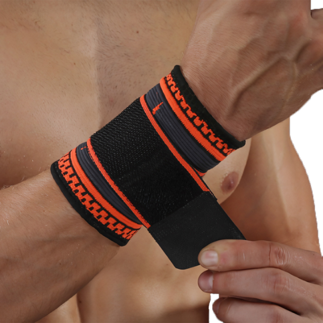 Certified Unisex Medical Grade Nylon Tennis Basketball Wrist Support Brace Knit Wristbands Breathable Sports