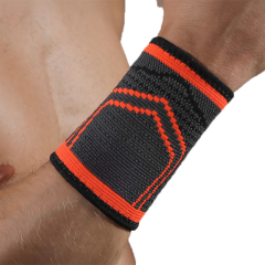 Imported Sports Knit Wrist Guard-Spandex Material Antibacterial Breathable Classic Style Gentle Support Fatigue Relief