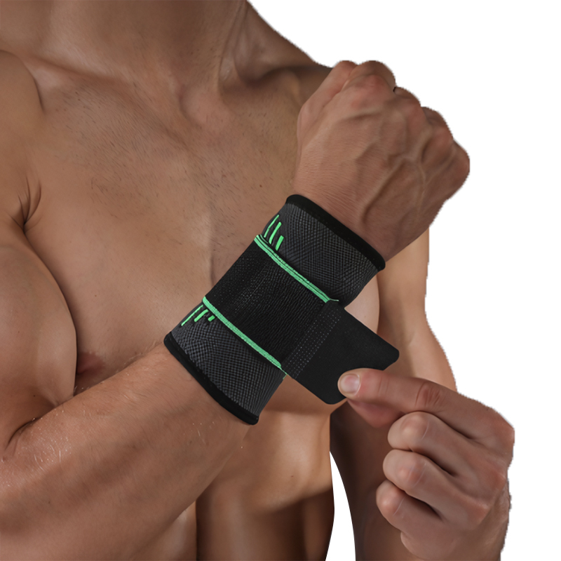 Men's Sports Wrist Support Bandage Soft Elastic and Breathable Spandex and Nylon Sweatband Wrist Guard and Wrist Bands