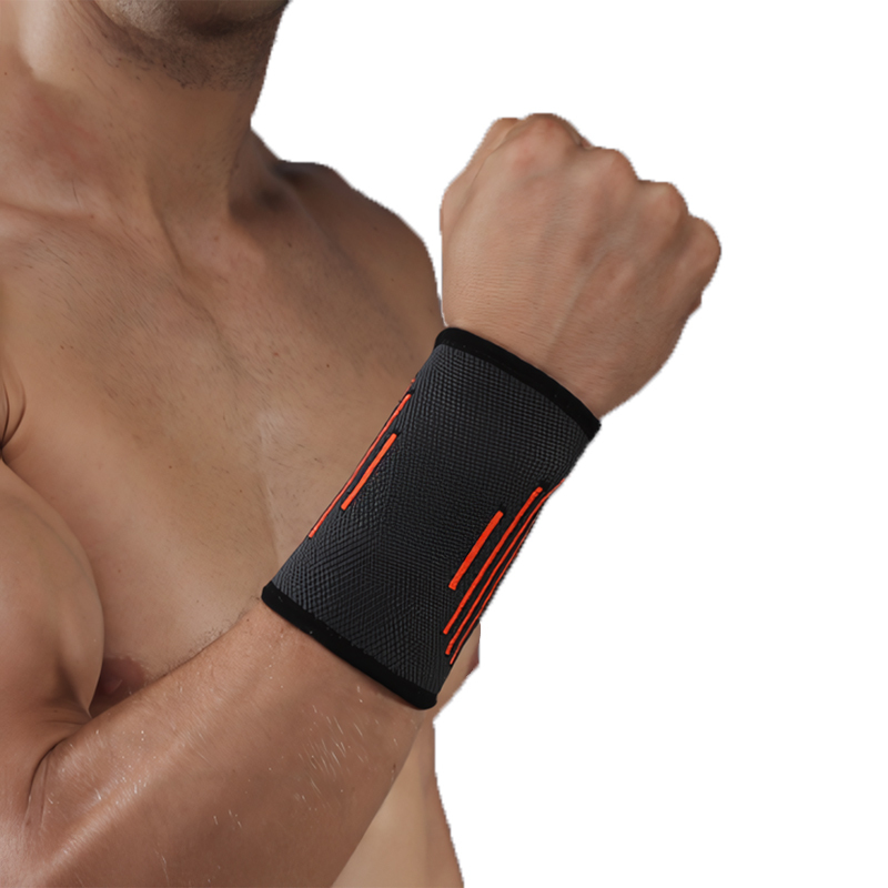 Certified Unisex Medical Grade Nylon Tennis Basketball Wrist Support Brace Knit Wristbands Breathable Sports