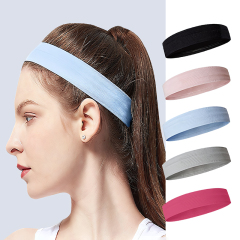 Wholesale Anti-Skid Anti-Sweat Running and Sports Headband Spandex Silicone Yoga Tennis Head Bands