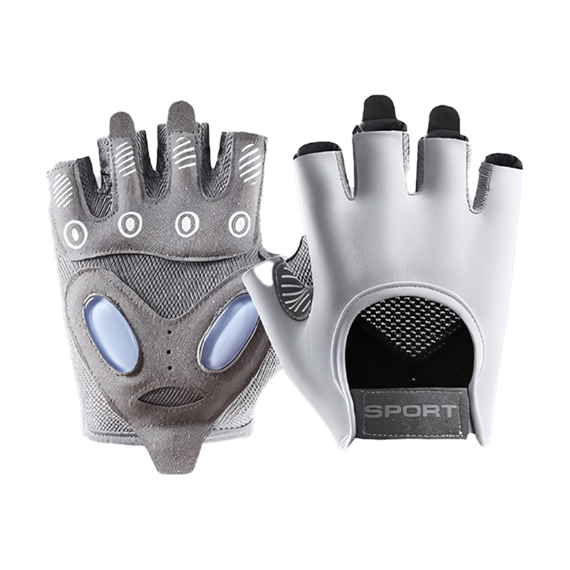 Wholesale Anti-Slip Silica Gel Grip Padded Weight Lifting Fitness Gloves Gym Gloves Breathable Customized Fitness Gloves
