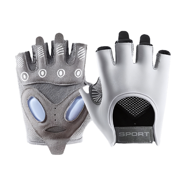 Wholesale Anti-Slip Silica Gel Grip Padded Weight Lifting Fitness Gloves Gym Gloves Breathable Customized Fitness Gloves