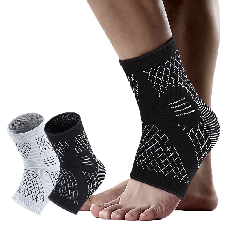 ProCircle Private Label Adjustable Breathable Compression Ankle Support Brace for Running Walking
