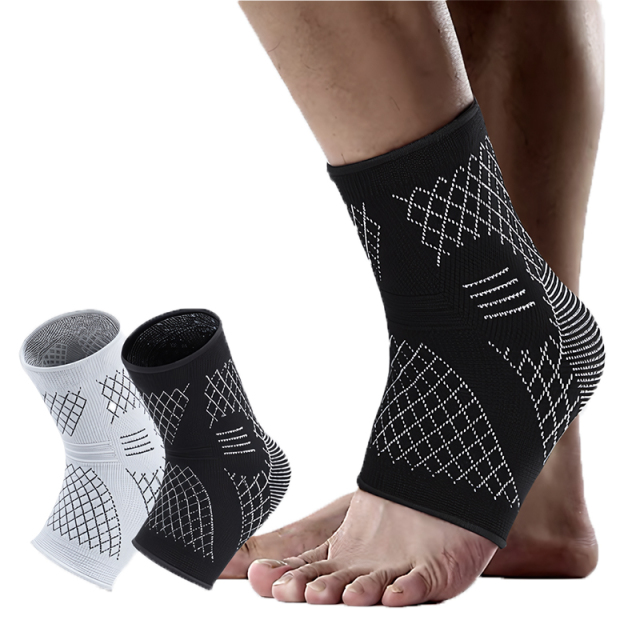 ProCircle Private Label Adjustable Breathable Compression Ankle Support Brace for Running Walking