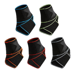 Universal Size Adjustable Compression Ankle Brace Wrap for Achilles Tendonitis & Plantar Fasciitis Relief