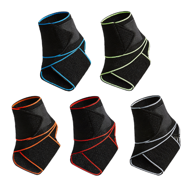 Universal Size Adjustable Compression Ankle Brace Wrap for Achilles Tendonitis & Plantar Fasciitis Relief