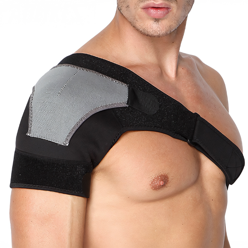 Wholesale OEM Pressure Custom Logo Adjustable Badminton Football Sports Protection Double Pressure Pad Breathable Shoulder Brace