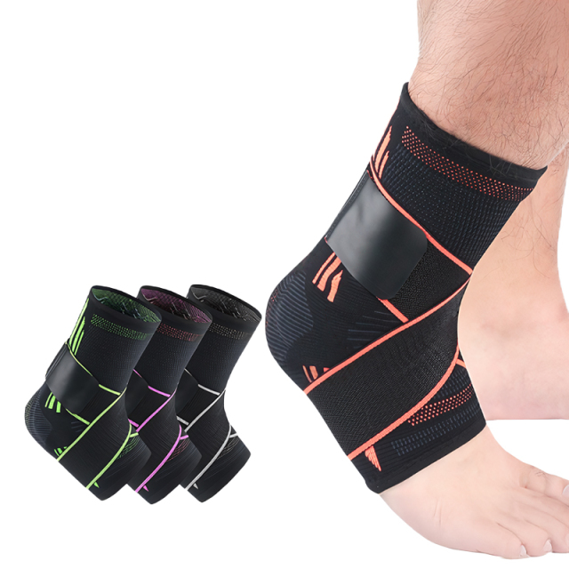 Custom Logo Unisex Spandex Material Ankle Brace for Sports Teams Basketball Volleyball with Basic Protection Manufacturer Direct