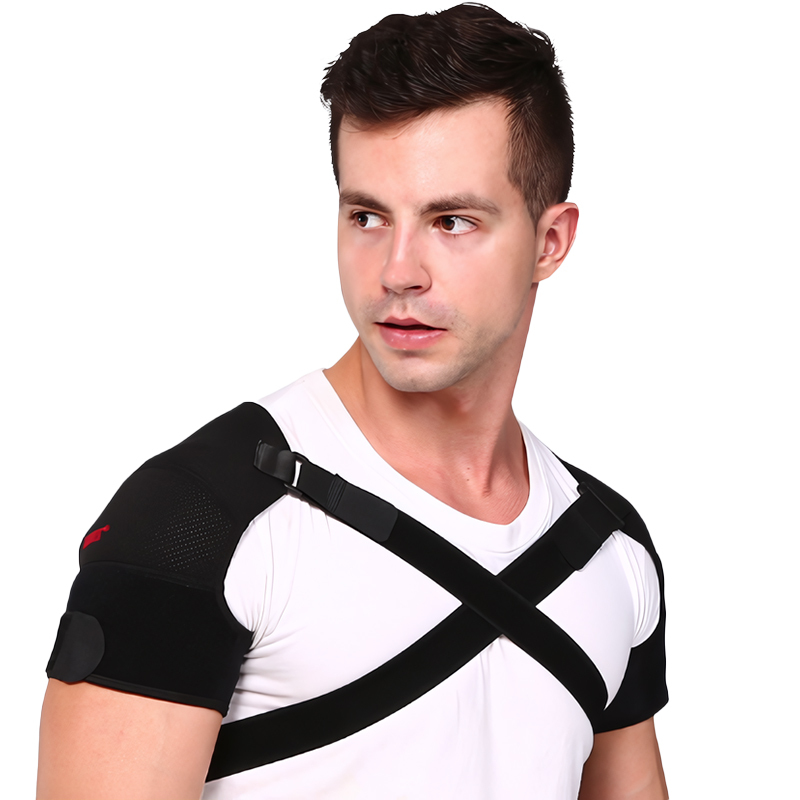 Sports Shoulder Pad Body-building Basketball Protective Type Adjustable Single Shoulder Strain Fixed Shoulder Pad