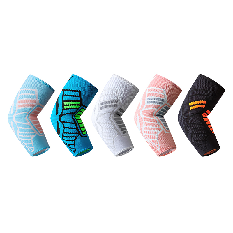 Find similar icon  Custom Logo Nylon Knit Anti Slip Exercise Fitness Gym Elbow Brace Sleeves for Weightlifting Cycling Running