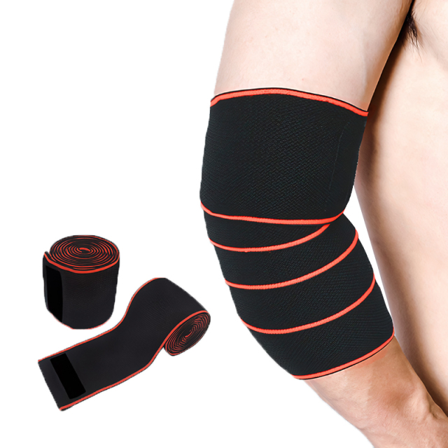Fitness Weightlifting Bench Press Compression Bandage Wrapping Elbow Knee Pads Protection For Men And Women Elbow Support