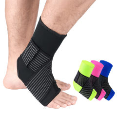 Sports Ankle Brace Support Adjustable Compression Sleeve Guard for Children Men Women Basketball Volleyball Soccer Running