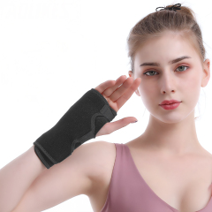 Sports Wrist Brace Palm Protection Breathable Stainless Steel Adjustable Pressure Hook and Loop Closure Adult Use