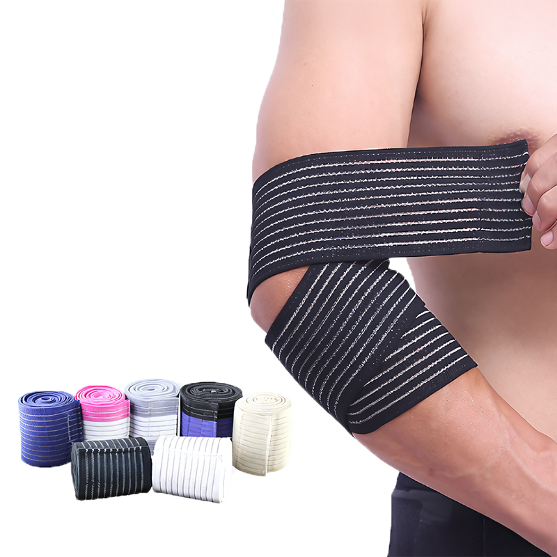 Elastic Adjustable Compression Arm Elbow Protector Brace Wrap Support Bandage Sleeve Guard Sports Fitness Weightlifting Gym