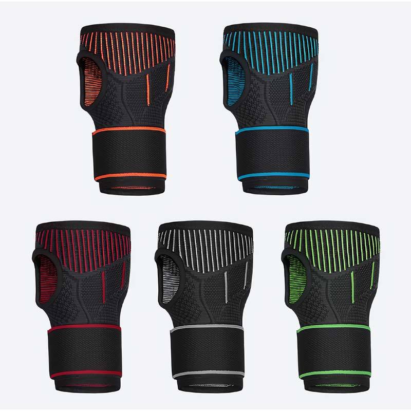 Sport Type of Wrist Hand Support Palm Protector with Silicone Pads Orthopedic Support Brace for Pain Relief