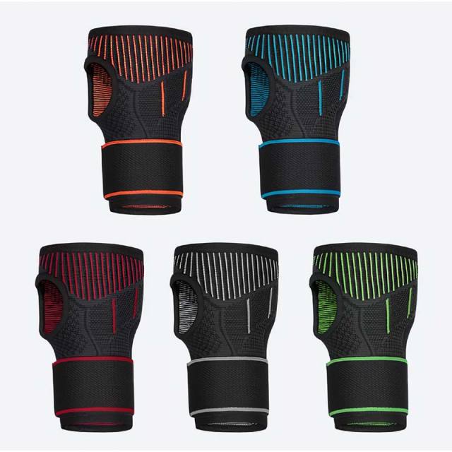 Sport Type of Wrist Hand Support Palm Protector with Silicone Pads Orthopedic Support Brace for Pain Relief
