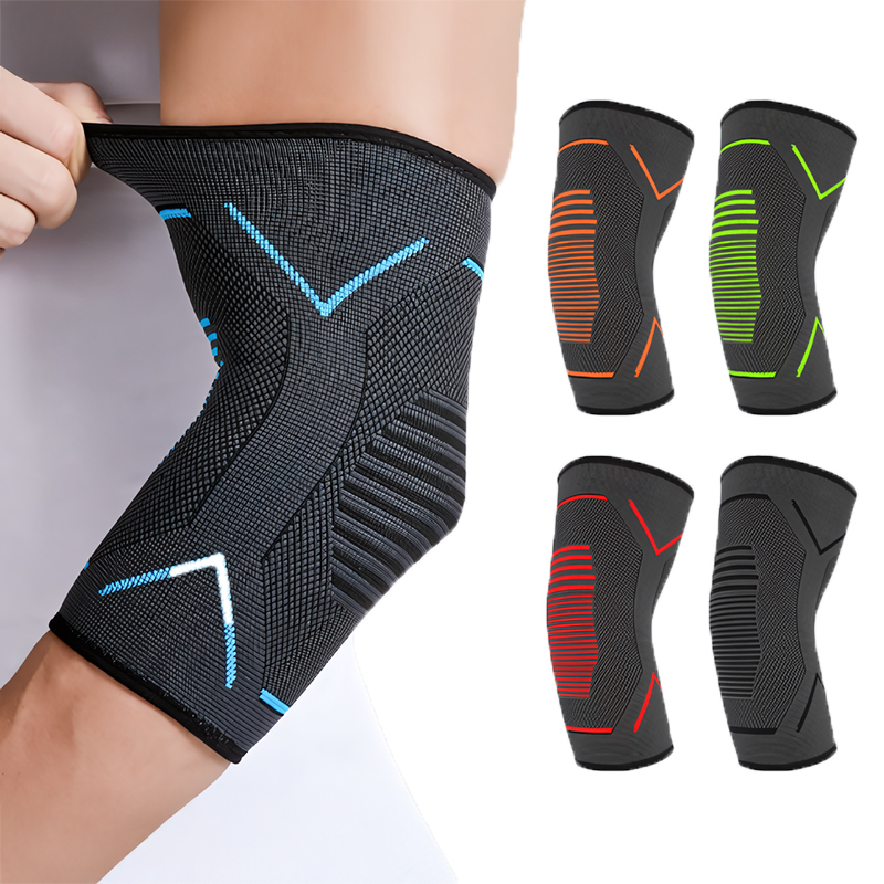 Find similar icon  Hot Selling Unisex Thick Nylon Elbow Guards with Comprehensive Protection for Basketball Tennis Football Running-Warmth Support