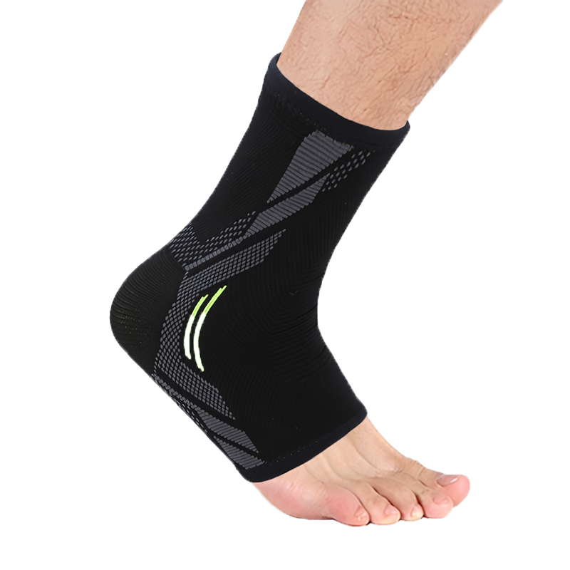 Sports Ankle Brace Circular-Knitted High-Elastic Nylon Ankle Sleeve Support Protection Badminton Basketball Foot Guard Adult