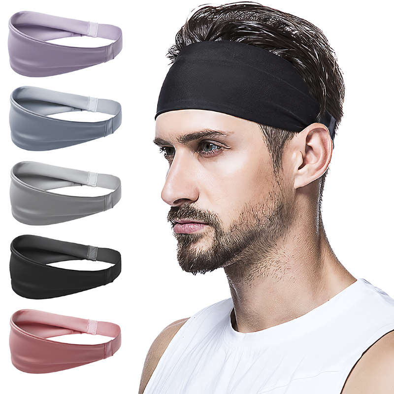Wholesale Elastic Sports Headbands Men's & Women's Printing Gym Fitness Bandana for Yoga & Running Short Sport Headband