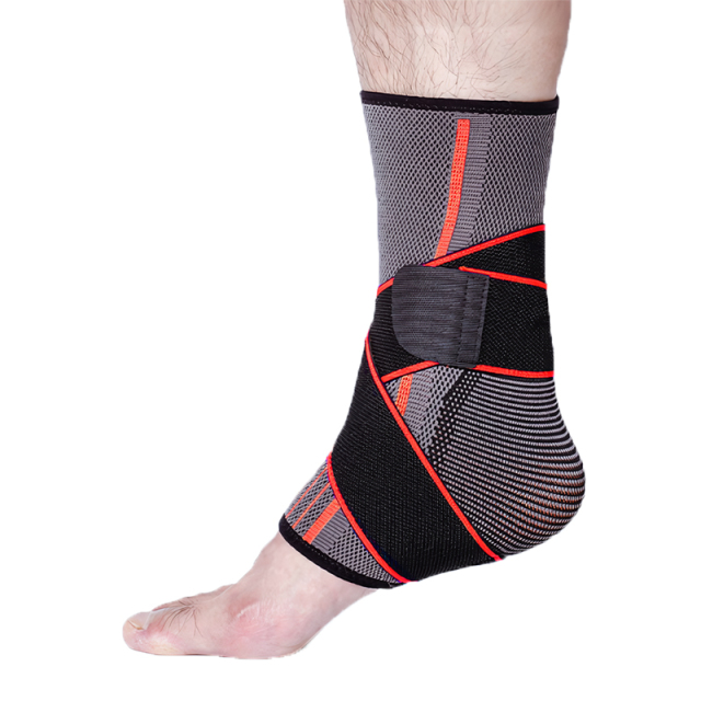 Hot Sale Adjustable Breathable Ankle Support Sleeve Compression Running Basketball Protection Professional Sports Ankle Brace