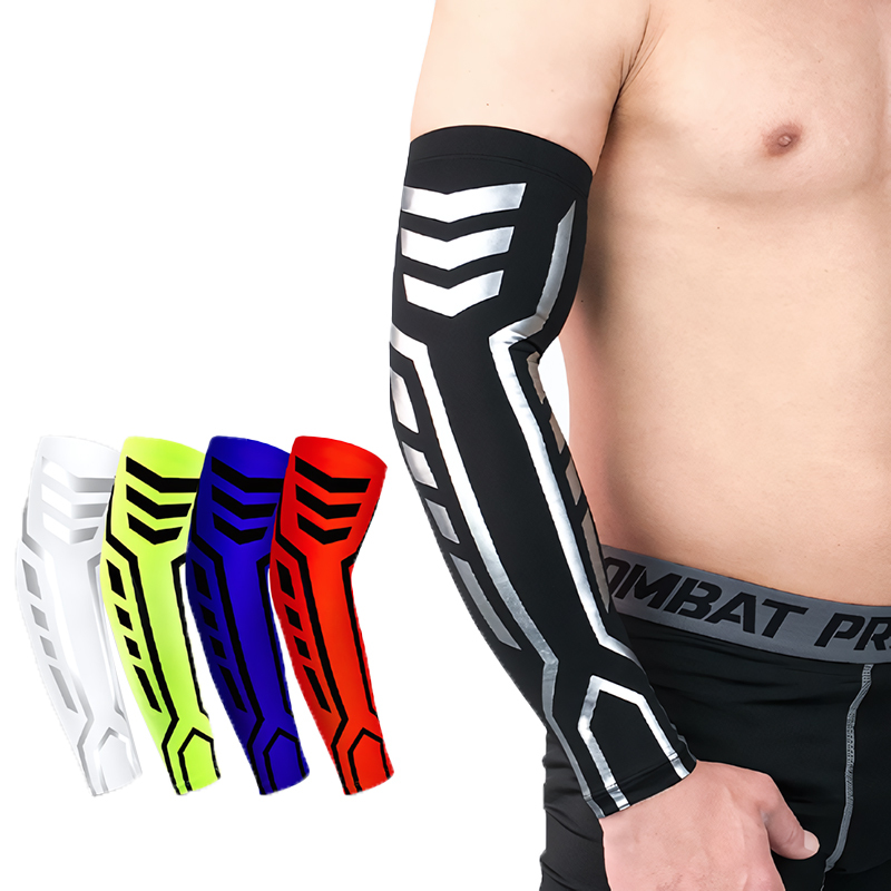 Honeycomb Anti Collision Padded Protection Custom Arm Compression Sleeves Football Baseball Elbow Guard