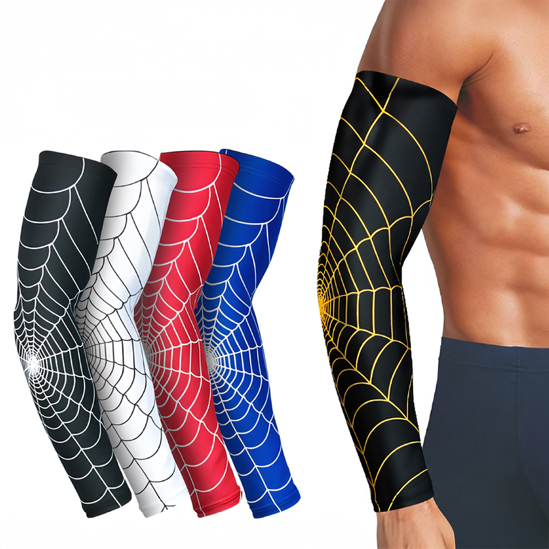 Sports Arm Compression Sleeve Elbow Pad Basketball Cycling Arm Warmer Summer Running UV Protection Volleyball Sunscreen