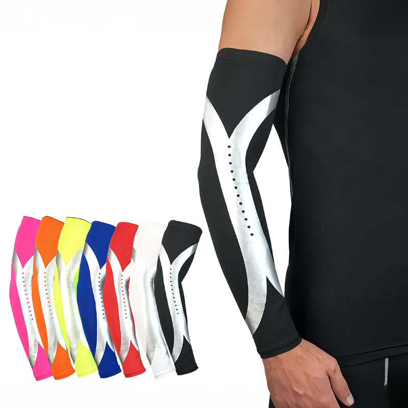 Custom Men Sport Basketball Golf Cycling Tennis Anti-collision Honeycomb Lightweight Breathable Spandex Nylon Elbow Pad Sleeve