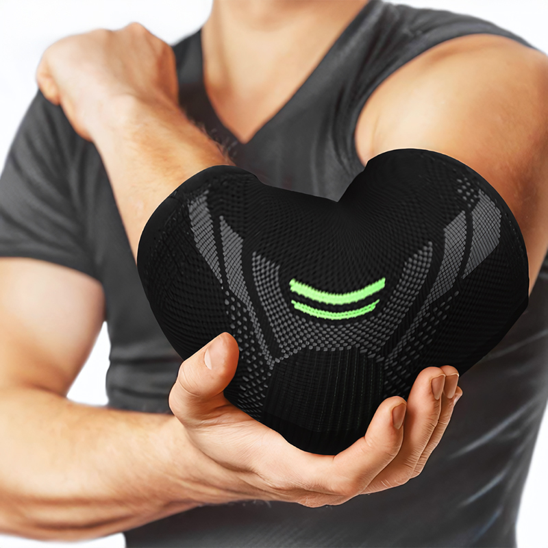 Outdoor Sports Soft Nylon Bandages Knitted Knee Elbow Sleeves Protectors Adult Weightlifting Fitness Wholesale
