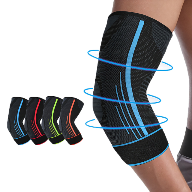 Nylon Elastic Diamond-pattern Elbow Pads - Breathable Compression Support Sleeves for Sports Protection and Gym Fitness