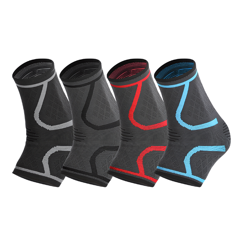 Running Basketball Protection Nylon Knitted Sports Ankle Brace Ankle Support Protector Unisex Elastic Thin Ankle Brace Wrap