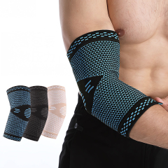 Popular Custom Elbow Sleeve Breathable Elastic Arm Elbow Brace Support Sports Volleyball Tennis Elbow Protection for Men Women