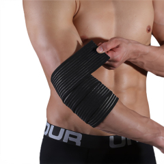 Nylon Elastic Adjustable Double Ring Closure Elbow Knee Pads Breathable Sweat-Wicking Sports Stabilizer Non-Slip Knitted Guards