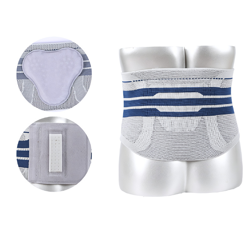 Customized Knitted Compression Lumbar Brace Adjustable Nylon Elastic Waist Support Belt with Professional Protection