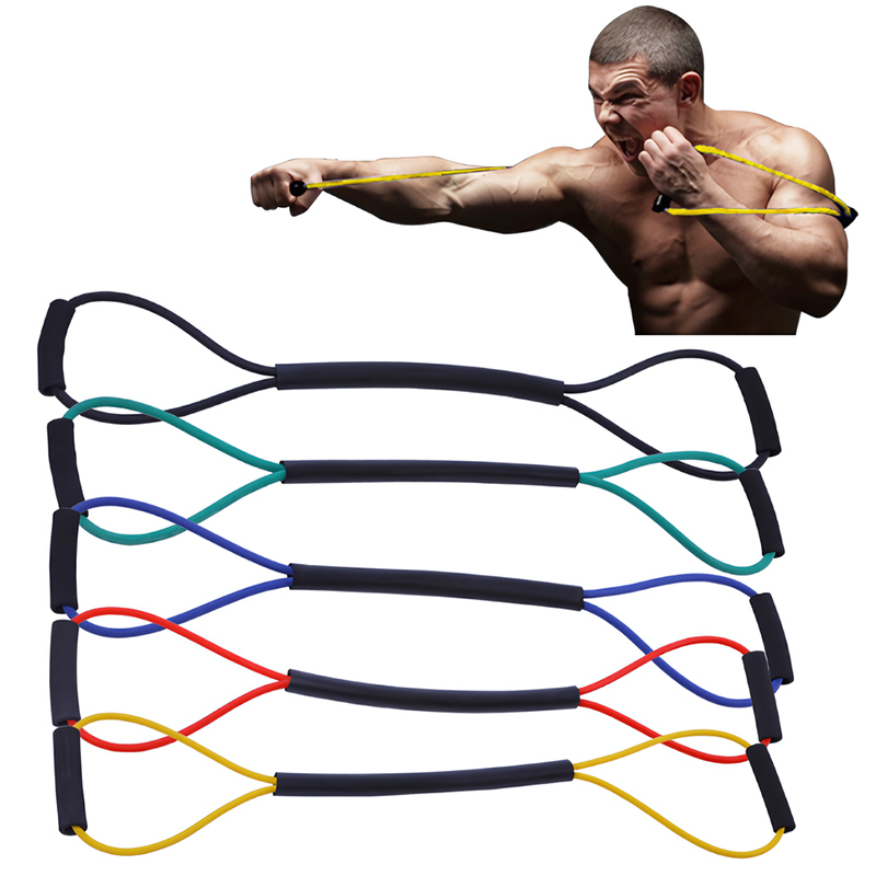 High Speed Boxing Training Rope TPE Elastic Drawstring Resistance Band Muay Thai Martial Art Punching Kicking Practice Equipment