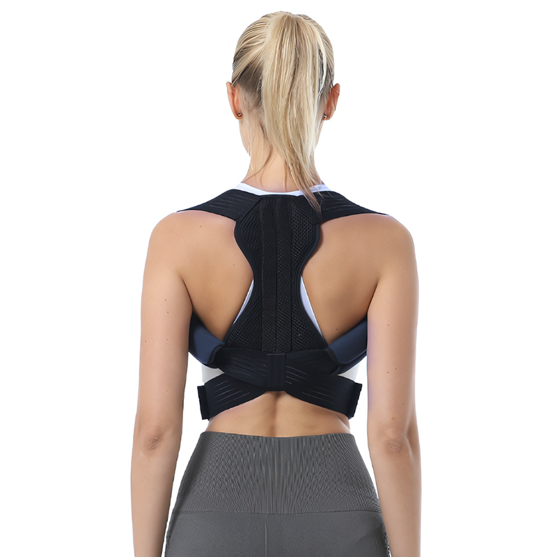 Adjustable Neoprene Upper Back Support Brace Straightener Posture Corrector Belt Shoulder Body De Postura