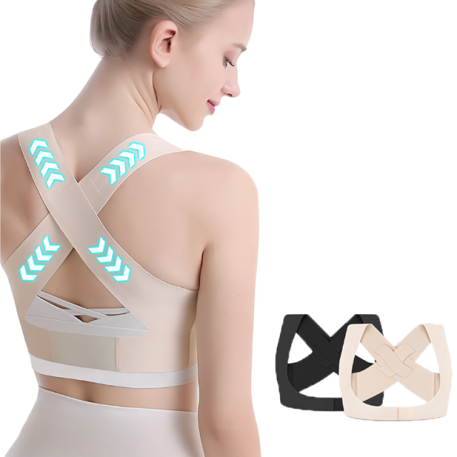 Adjustable Shoulder Support Custom Logo Posture Corrector Belt Protective Back Brace for Men and Women Corrects Rehabilitates