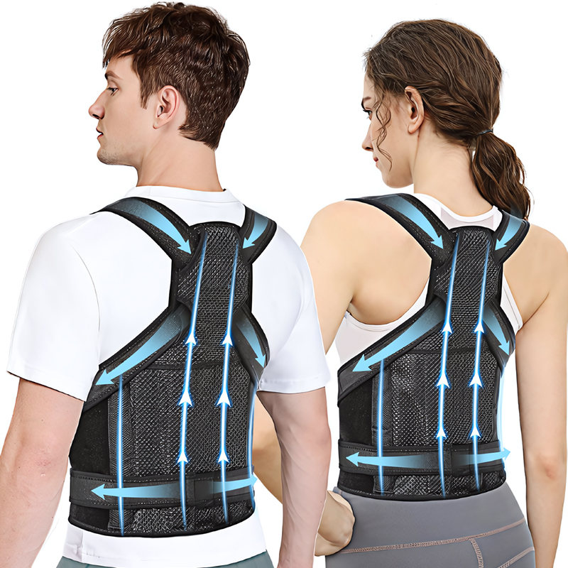 Adjustable Fully Back Lumbar Support Improve Back Support Belt Posture Corrector for Men and Women