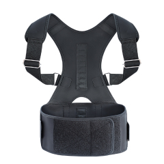Adjustable Durable Breathable Nylon Cotton Posture Corrector Back Brace for Men Women Fitness Shoulder Back Support Belt Pull-On