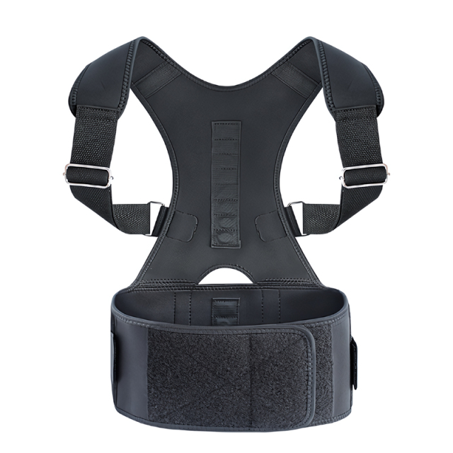 Adjustable Durable Breathable Nylon Cotton Posture Corrector Back Brace for Men Women Fitness Shoulder Back Support Belt Pull-On