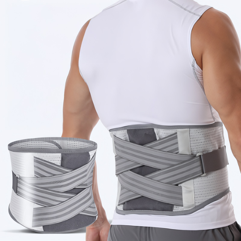 OEM Breathable Waist Support Brace Lower Back Pain Relief Lumbar Belt for Men and Women Compression Protection