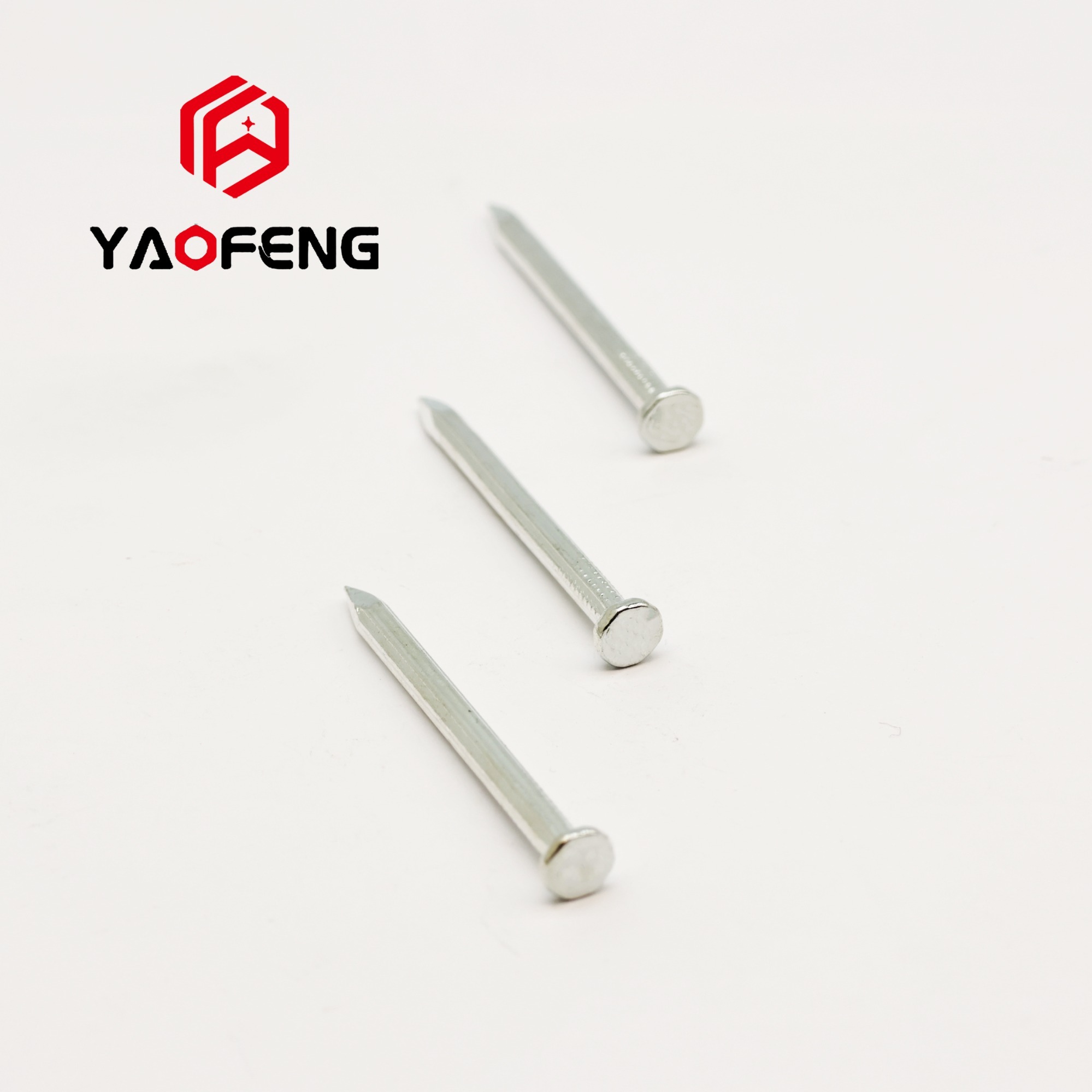 Straight grain concrete steel nail