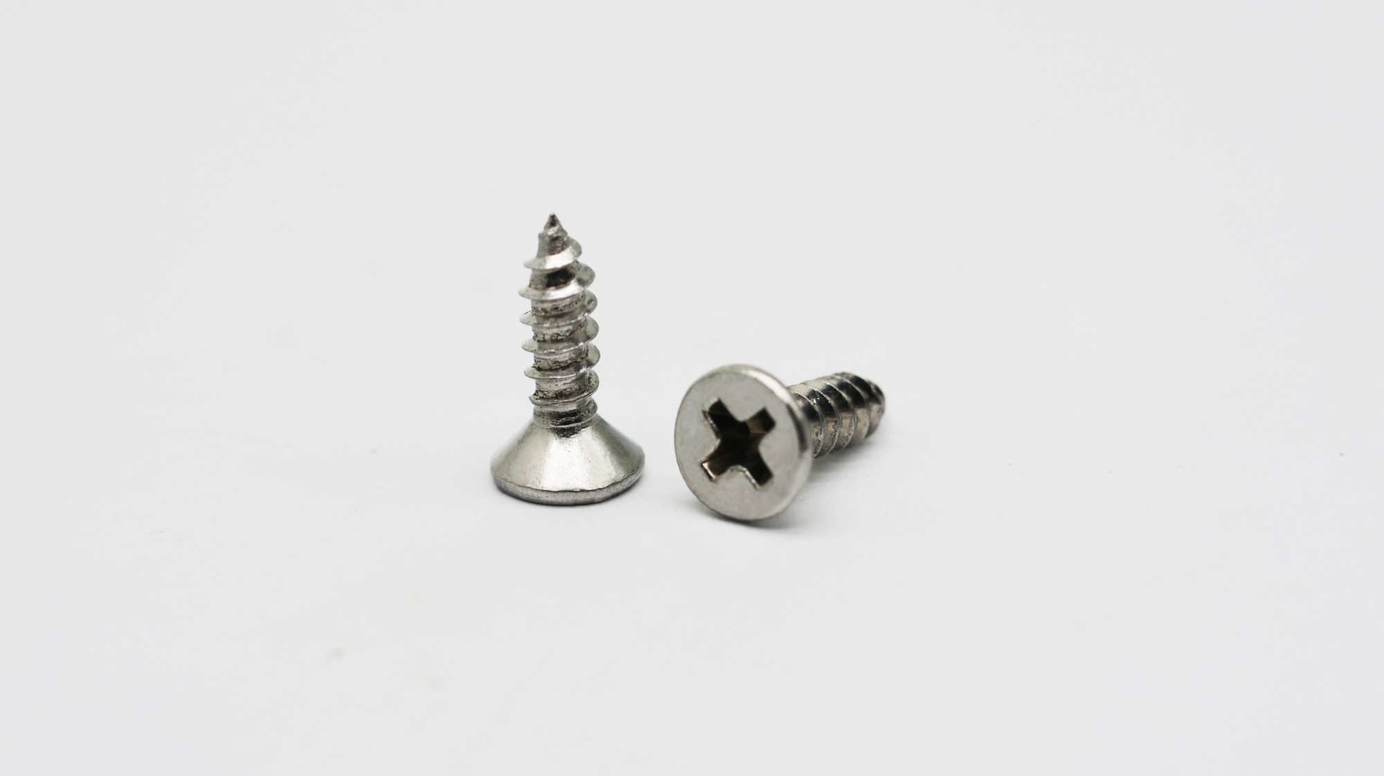 CSK head self tapping screw nickel plated
